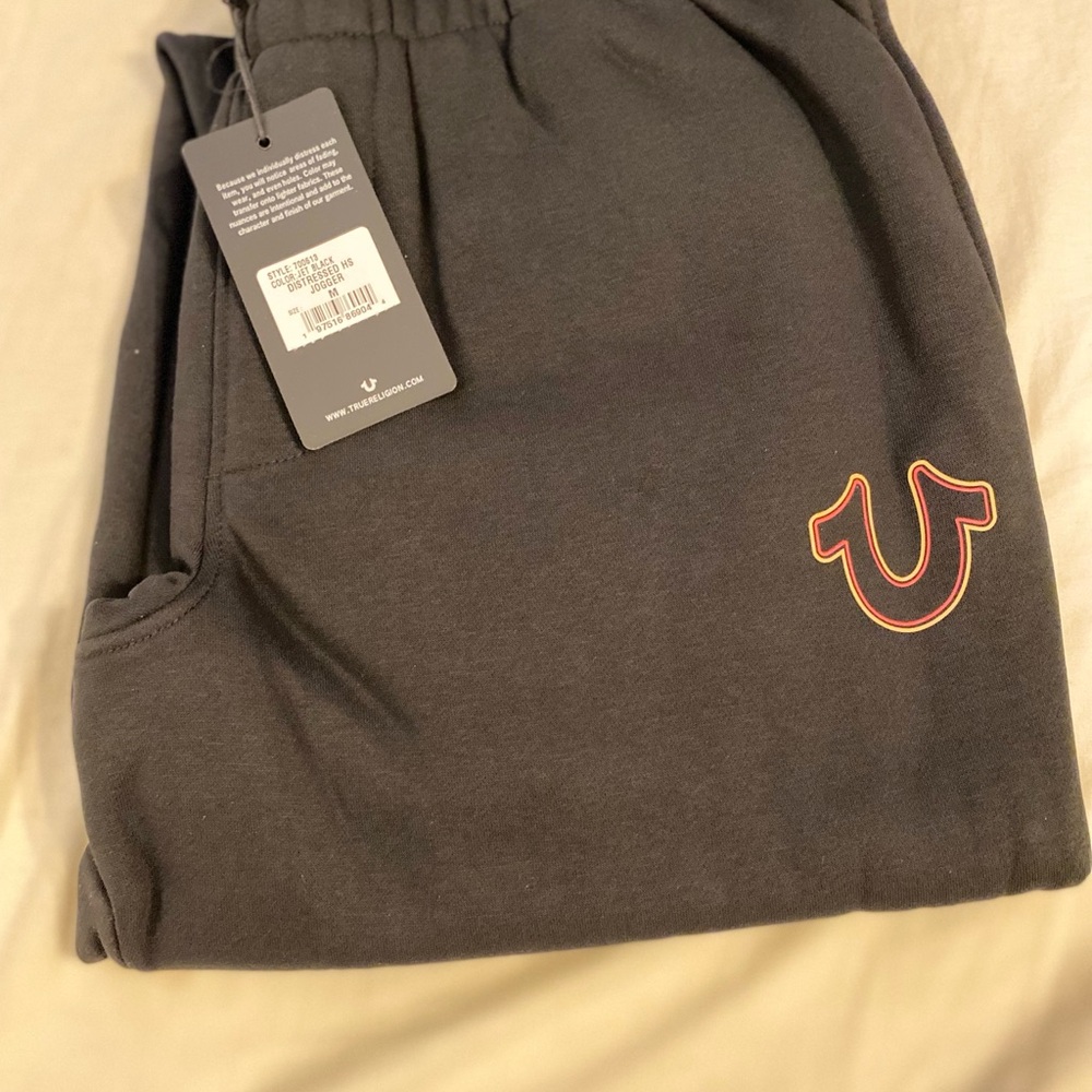 True Religion Horseshoe Joggers – Men’s M – NWT – Black – Rare Deal!